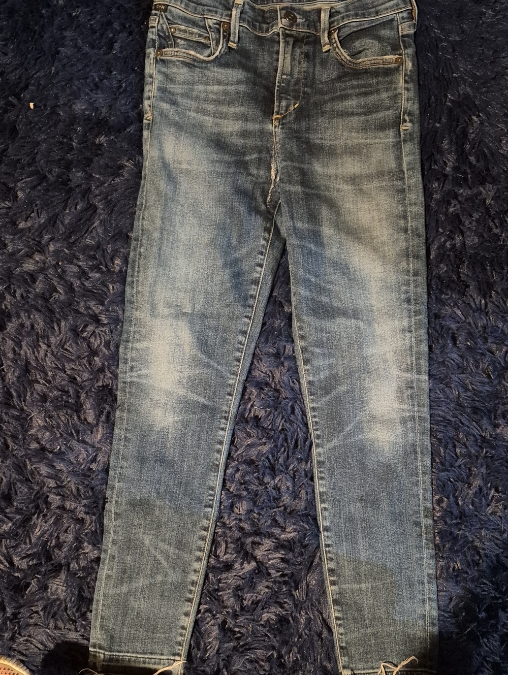 Citizens Of Humanity Faded Blue Skinny Jeans